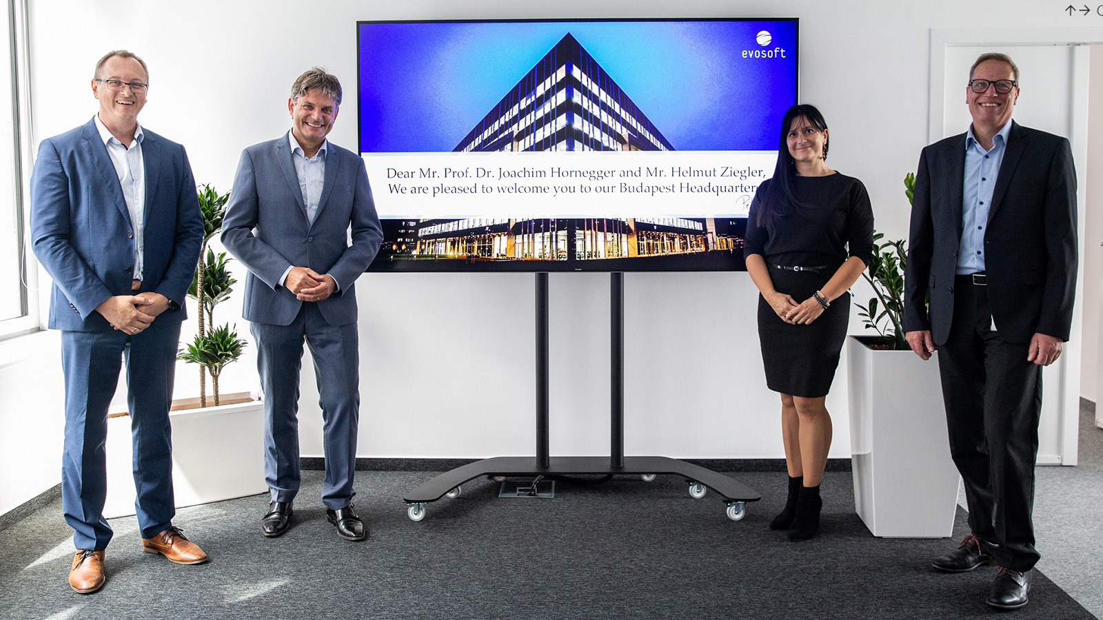 Istvan Petenyi, Prof. Dr. Joachim Hornegger, Katalin Herczeg and Helmut Ziegler