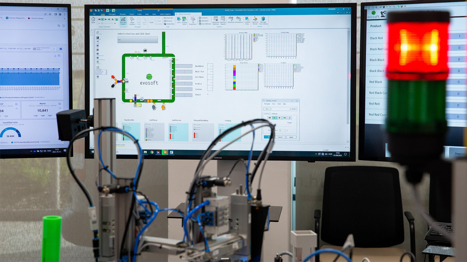 Demonstration at the company's test facility